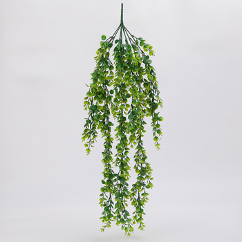 Vii artificiale de eucalipt pentru decorul tavanului și balconului, plante verzi din plastic, decor de perete