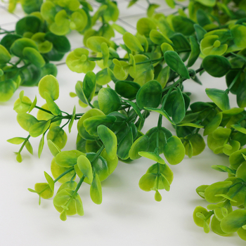Vii artificiale de eucalipt pentru decorul tavanului și balconului, plante verzi din plastic, decor de perete