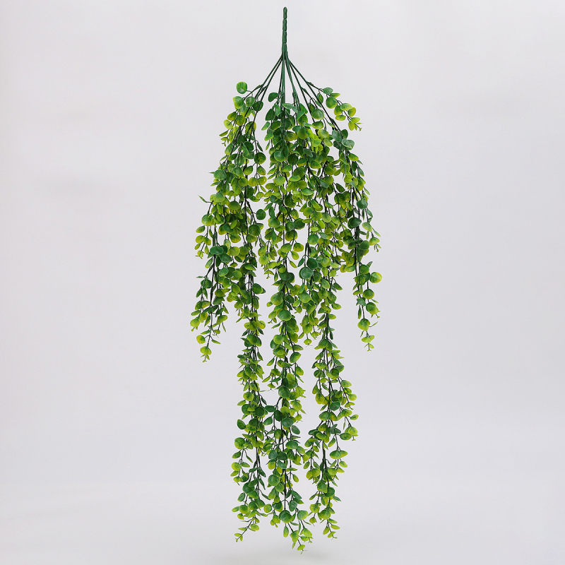 Vii artificiale de eucalipt pentru decorul tavanului și balconului, plante verzi din plastic, decor de perete