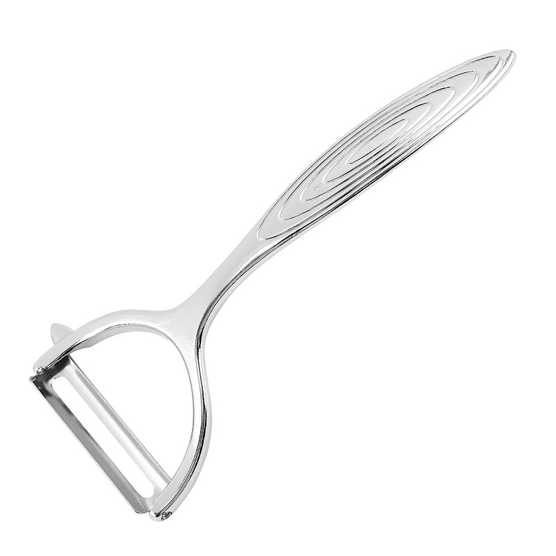 Cuțit de decojit din aliaj de zinc, oțel inoxidabil 430, 3-în-1, pentru fructe și legume