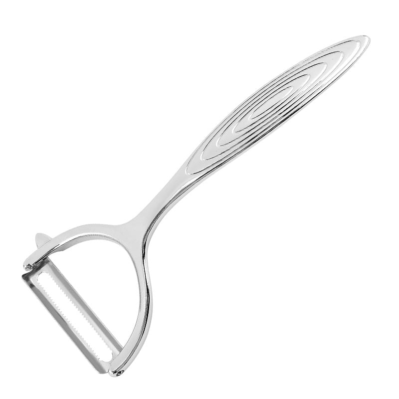 Cuțit de decojit din aliaj de zinc, oțel inoxidabil 430, 3-în-1, pentru fructe și legume