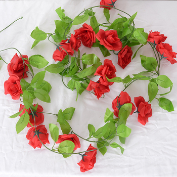 Viță de trandafiri artificială, personalizată, pentru decor acasă și la nuntă — liană pentru tavan și perete