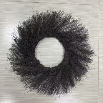 Coroniță din plastic în formă de cerc de soare, cu crenguțe artificiale și flori, decor DIY de Crăciun pentru vitrină
