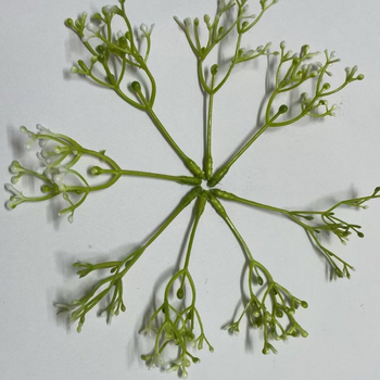8 cm Gypsophila cu ramuri duble, stamine lavandă, floare artificială și frunze de viță pentru accesorii DIY din plastic pentru plante acvatice