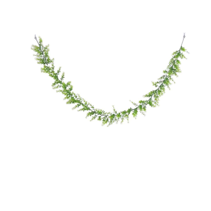 Flori artificiale pe liană pentru perete – decor cu eucalipt și camelia