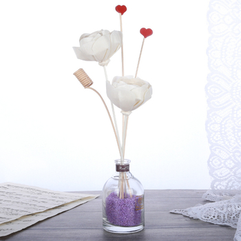 Floare uscată Tongcao cu tulpina din ratan — aranjament floral aromaterapeutic pentru decorul casei