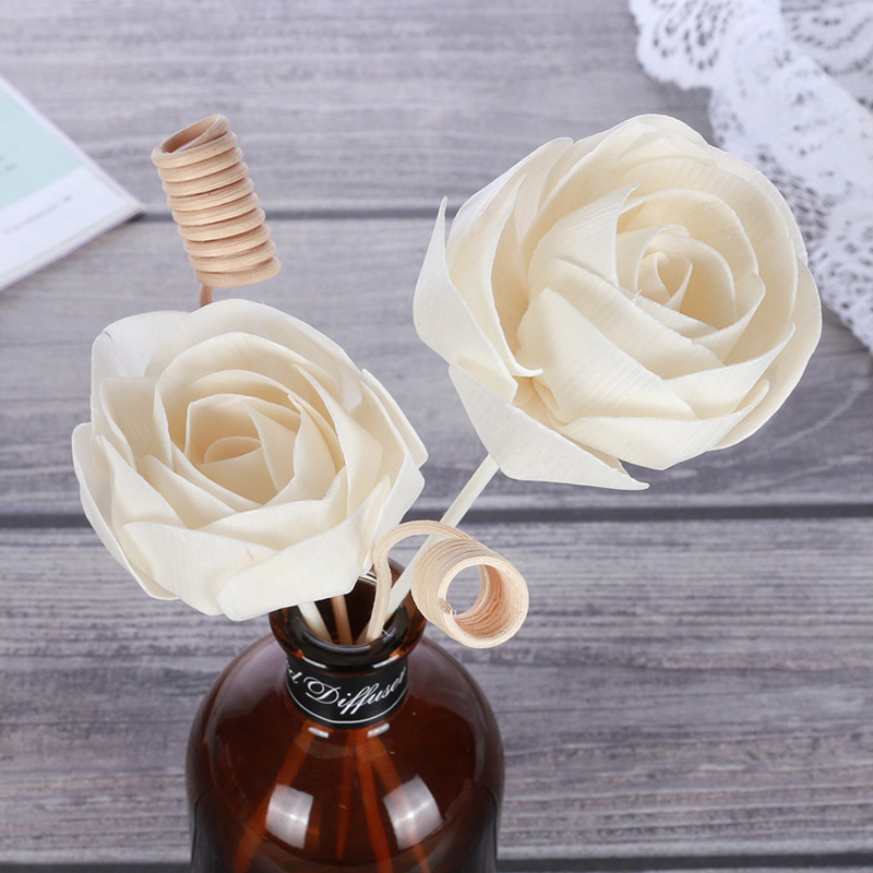 Floare uscată Tongcao cu tulpina din ratan — aranjament floral aromaterapeutic pentru decorul casei
