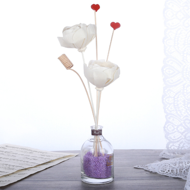 Floare uscată Tongcao cu tulpina din ratan — aranjament floral aromaterapeutic pentru decorul casei