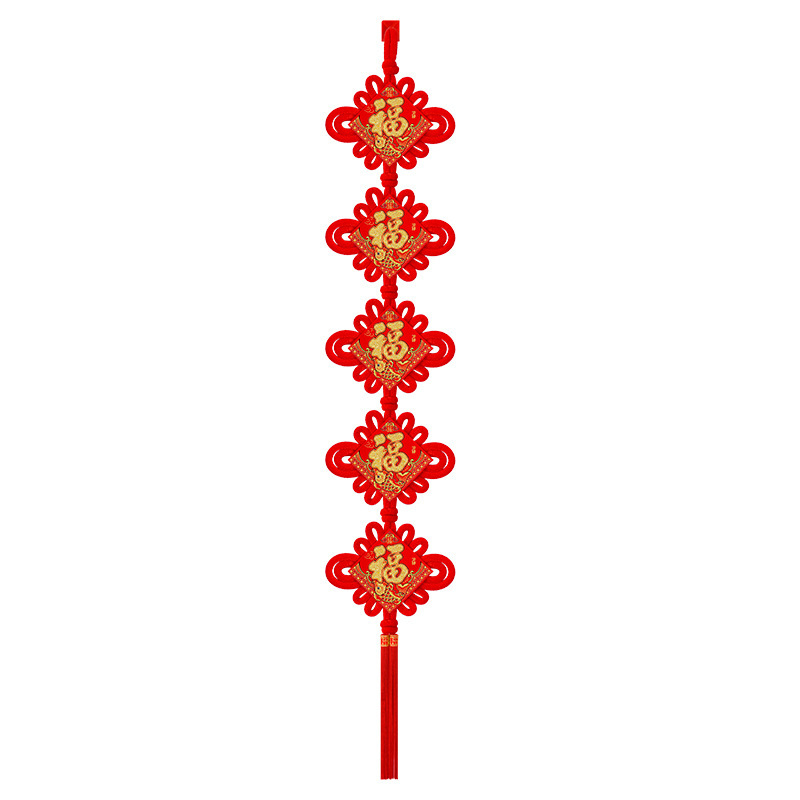 Nod chinezesc din catifea cu imprimare norocoasă, șnur de agățat pentru hol și sufragerie, decor festiv, lucrat manual, pandantiv de pace