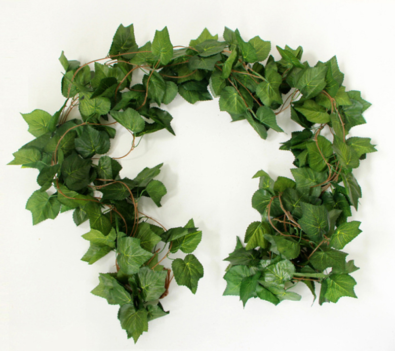 Vine artificiale pothos cu frunze pentru decor interior de tavan și ascunderea conductelor, plantă verde din plastic pentru înfășurare