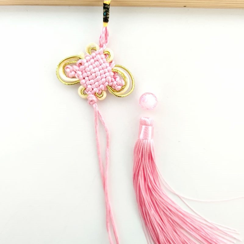 Set de noduri chinezești croșetate manual, cu 8 role, accesorii DIY pentru bijuterii, mărgele din monede de cupru – Cinci Împărați și Zece Împărați