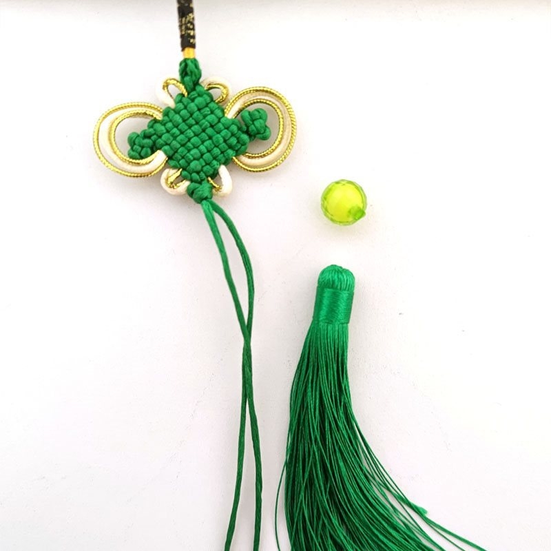 Set de noduri chinezești croșetate manual, cu 8 role, accesorii DIY pentru bijuterii, mărgele din monede de cupru – Cinci Împărați și Zece Împărați