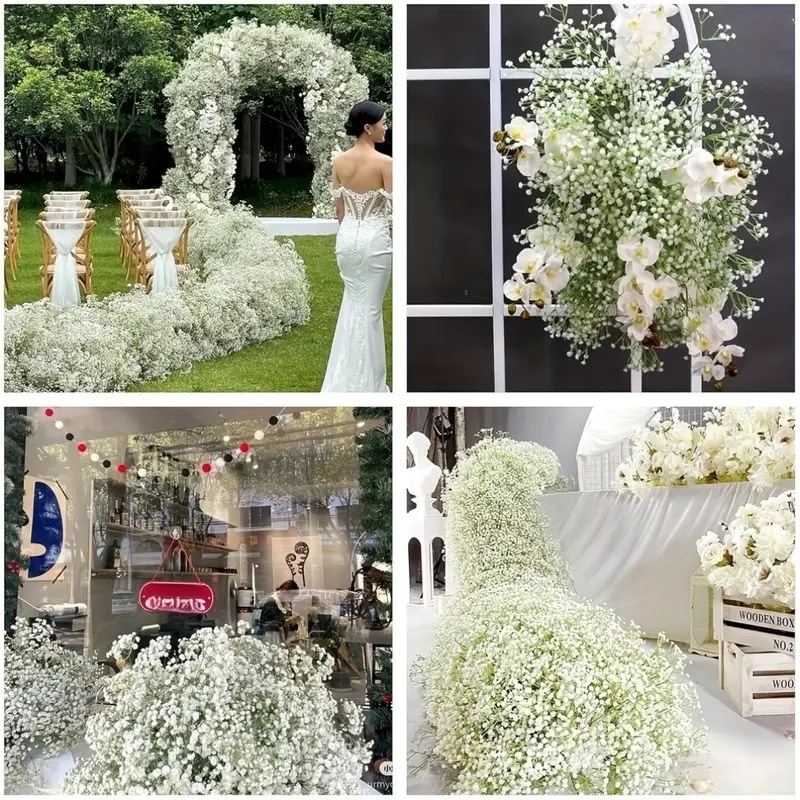 Τεχνητά λευκά λουλούδια Baby's Breath για γάμο και γενέθλια
