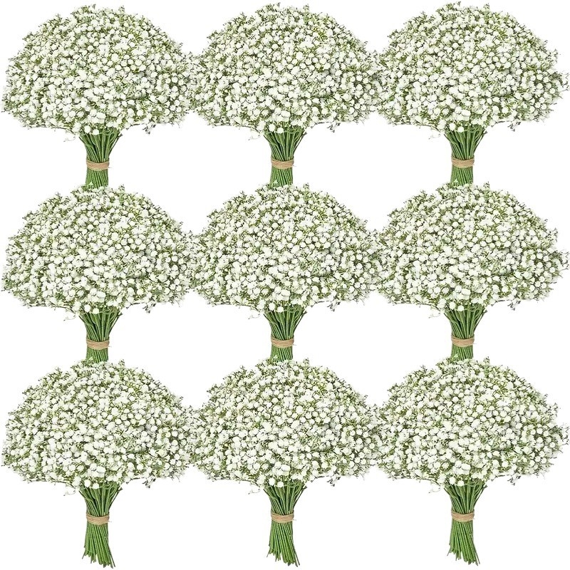 Τεχνητά λευκά λουλούδια Baby's Breath για γάμο και γενέθλια