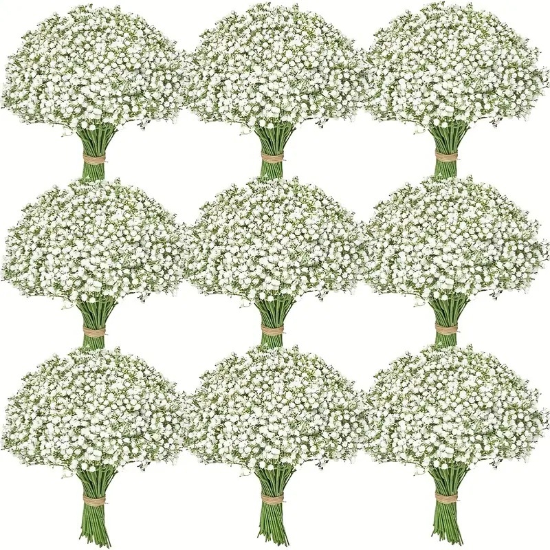 Τεχνητά λευκά λουλούδια Baby's Breath για γάμο και γενέθλια