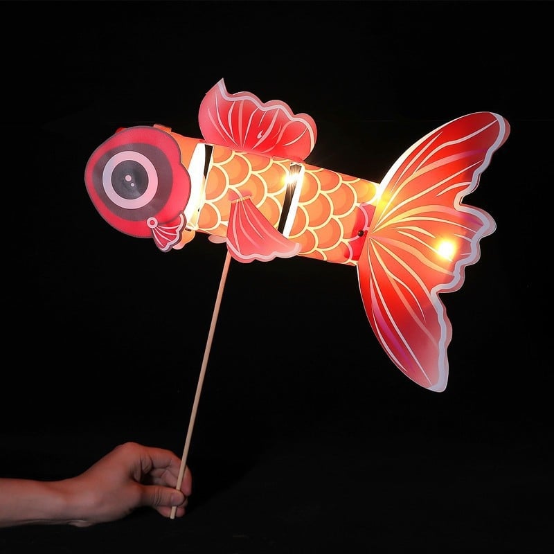 2026 Lanterne cu laser colorate – Kit de materiale pentru copii, lanterne de mână pentru Festivalul Lunii de Toamnă, luminițe de noapte mici