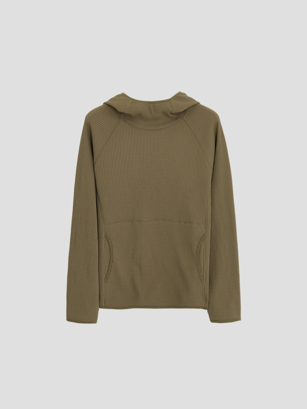Ženski lagani waffle hoodie za outdoor sportove – mekani, elastični, dugi rukavi (proljeće 2026)