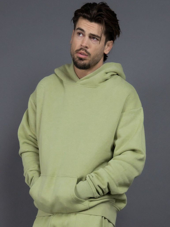 Kapucnis pulóver fleece-béléssel, vastag, 400 g, amerikai stílusú, laza szabás, egyszínű, férfiak és nők számára, őszi-téli szezon