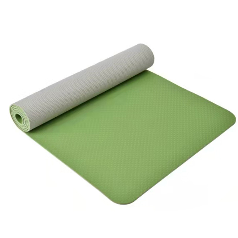 TPE joga podloga, 6 mm, protuklizna, dvobojna za odrasle – joga i ples