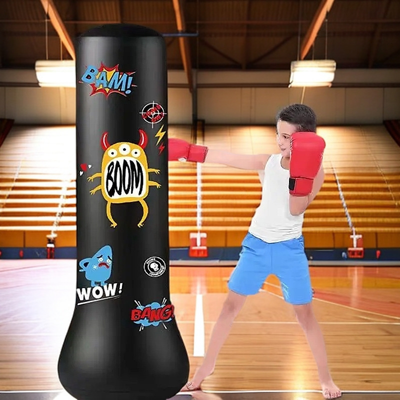 Dječji napuhivani boksački stup za kućnu vježbu, uspravni sandbag