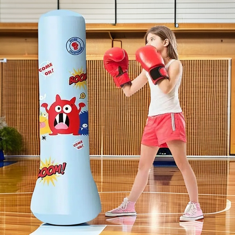 Dječji napuhivani boksački stup za kućnu vježbu, uspravni sandbag