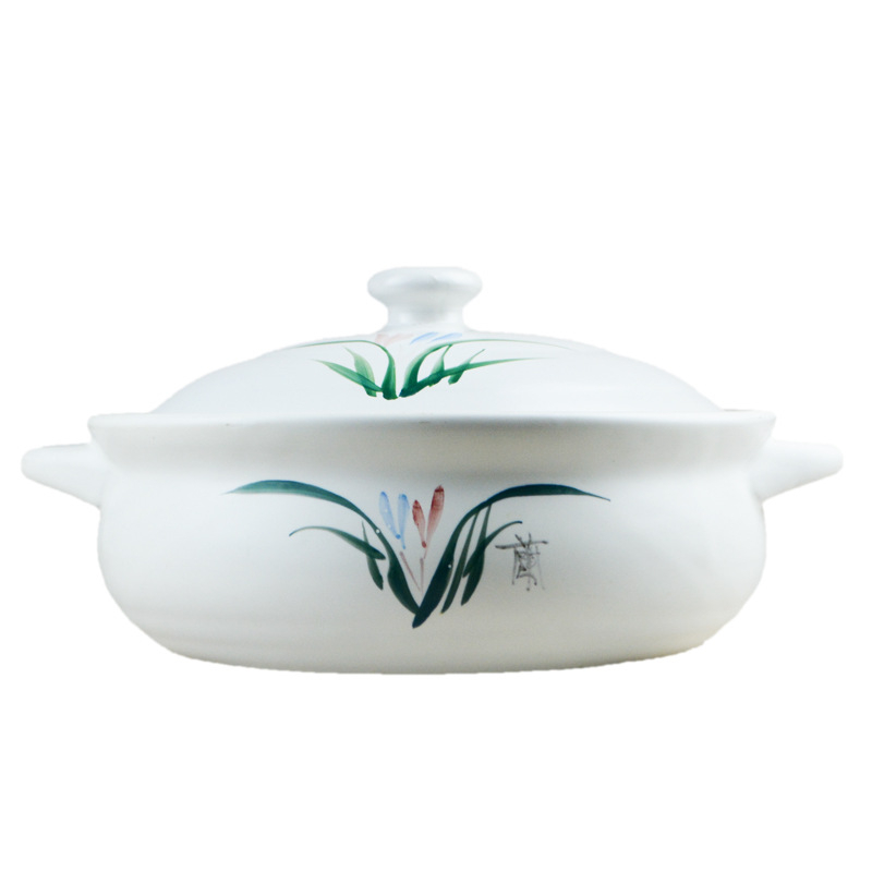 Oală ceramică extralargă, rezistentă la temperaturi înalte, pentru gătit hot pot, cu utilizare casnică, pentru supe cu stomac de porc și pui, compatibilă cu aragaz