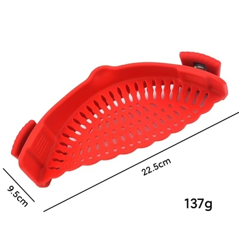 Drenaj din silicon pentru marginea oalei, pentru legume și paste