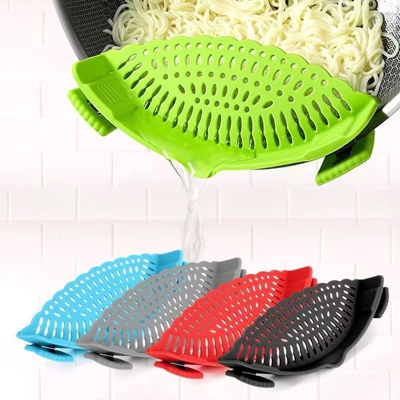 Drenaj din silicon pentru marginea oalei, pentru legume și paste