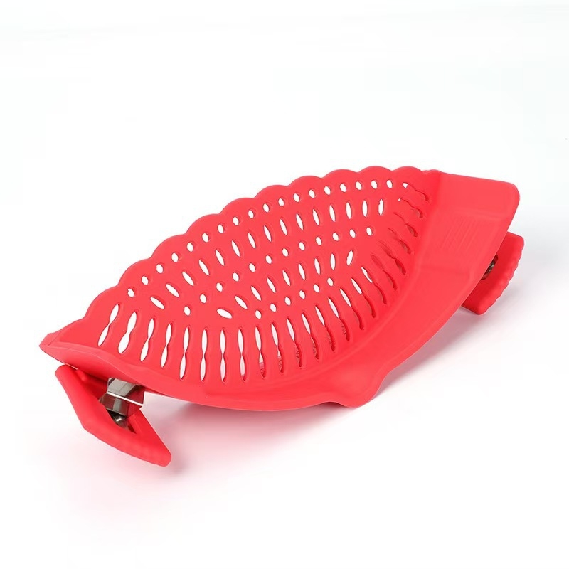 Drenaj din silicon pentru marginea oalei, pentru legume și paste