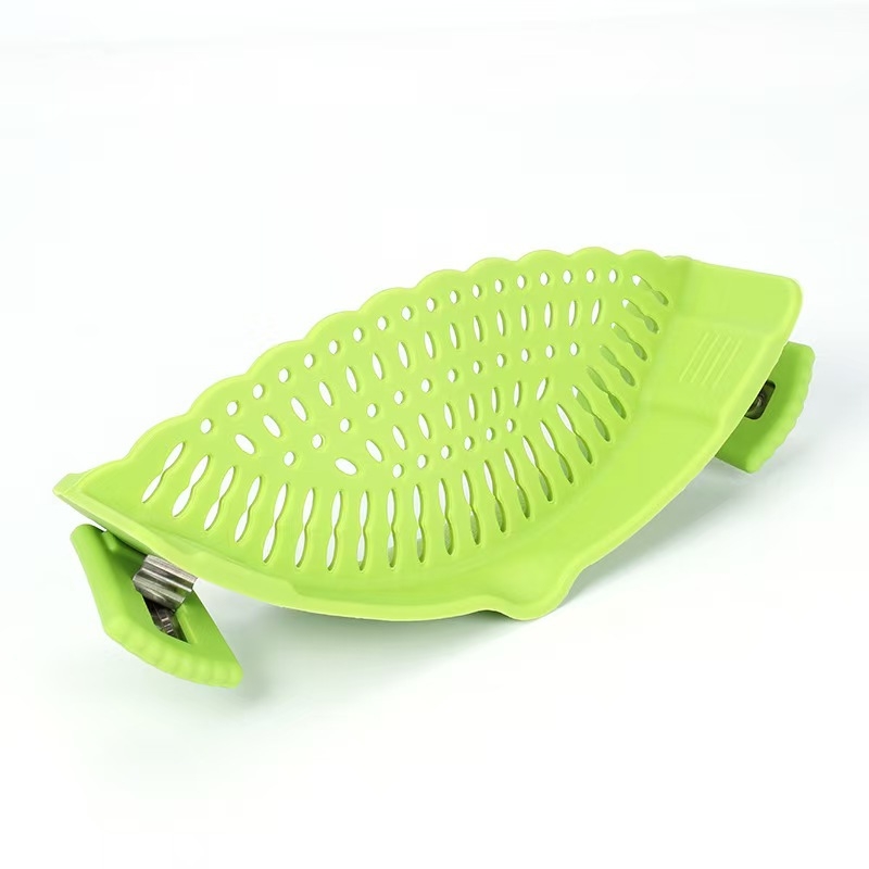 Drenaj din silicon pentru marginea oalei, pentru legume și paste