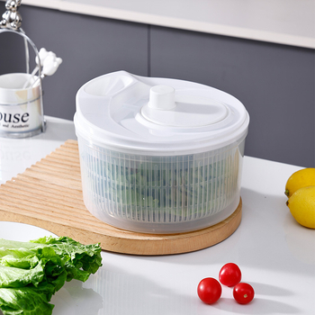 Spinner manual pentru salate și legume, dehidrator pentru fructe, ustensilă de bucătărie cu coș de scurgere
