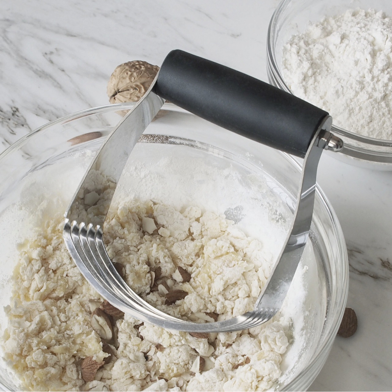 Mixer din oțel inoxidabil multicolor cu spatulă pentru făină și tel de bucătărie