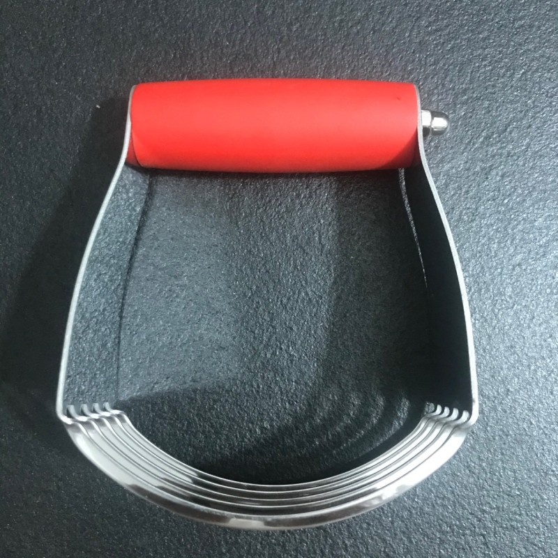 Mixer din oțel inoxidabil multicolor cu spatulă pentru făină și tel de bucătărie