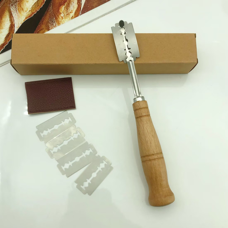 Mixer de făină cu mâner din lemn și amestec pentru aluat, tel din oțel inoxidabil pentru ouă