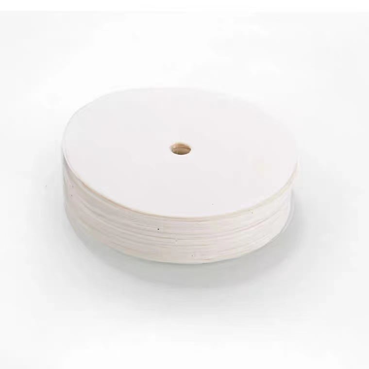 Filtru de cafea circular, 95 mm, din pulpă de lemn, pentru infuzie manuală, culoare albă/naturală, cu găuri
