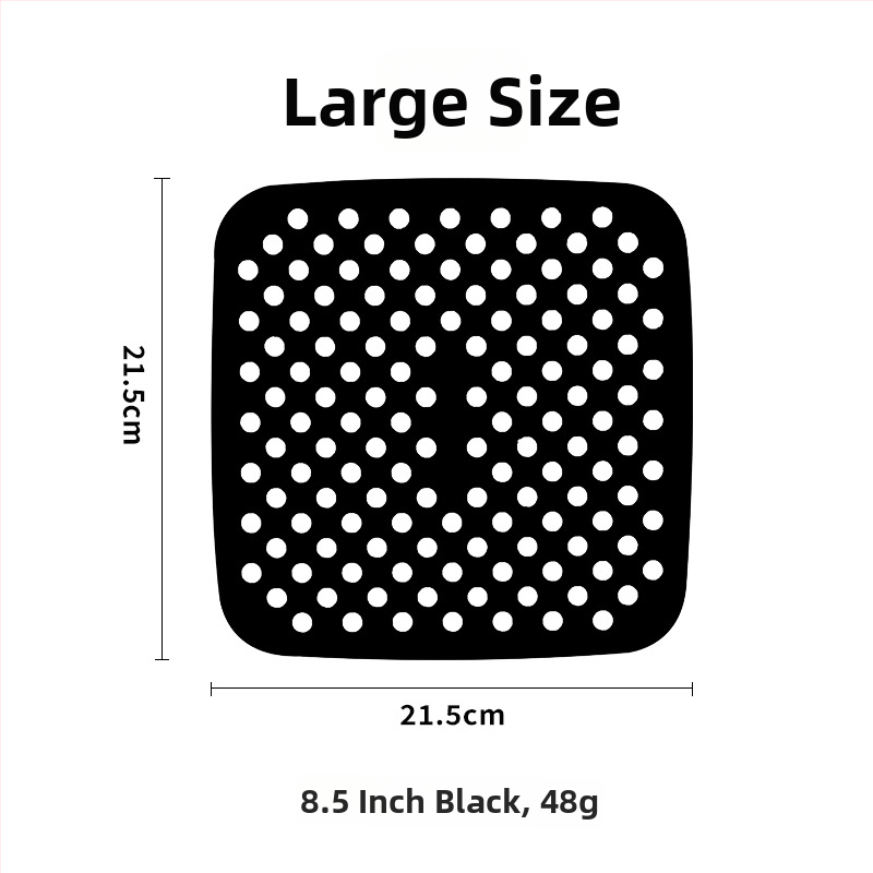 Covoraș din silicon pentru air fryer, de calitate alimentară, reutilizabil, protecție împotriva arsurilor, izolație termică