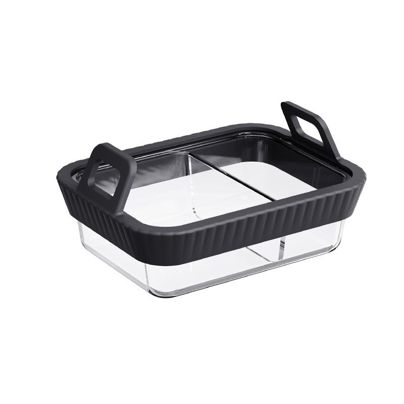 Tavă din oțel inoxidabil cu mâner din silicon pentru air fryer, protecție anti-arsuri — set de accesorii pentru grill