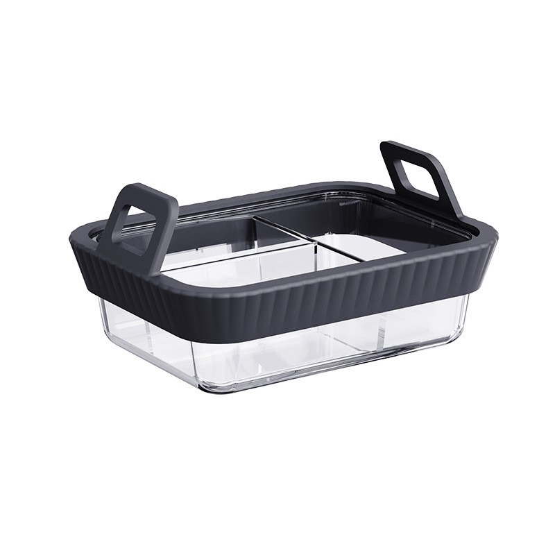 Tavă din oțel inoxidabil cu mâner din silicon pentru air fryer, protecție anti-arsuri — set de accesorii pentru grill