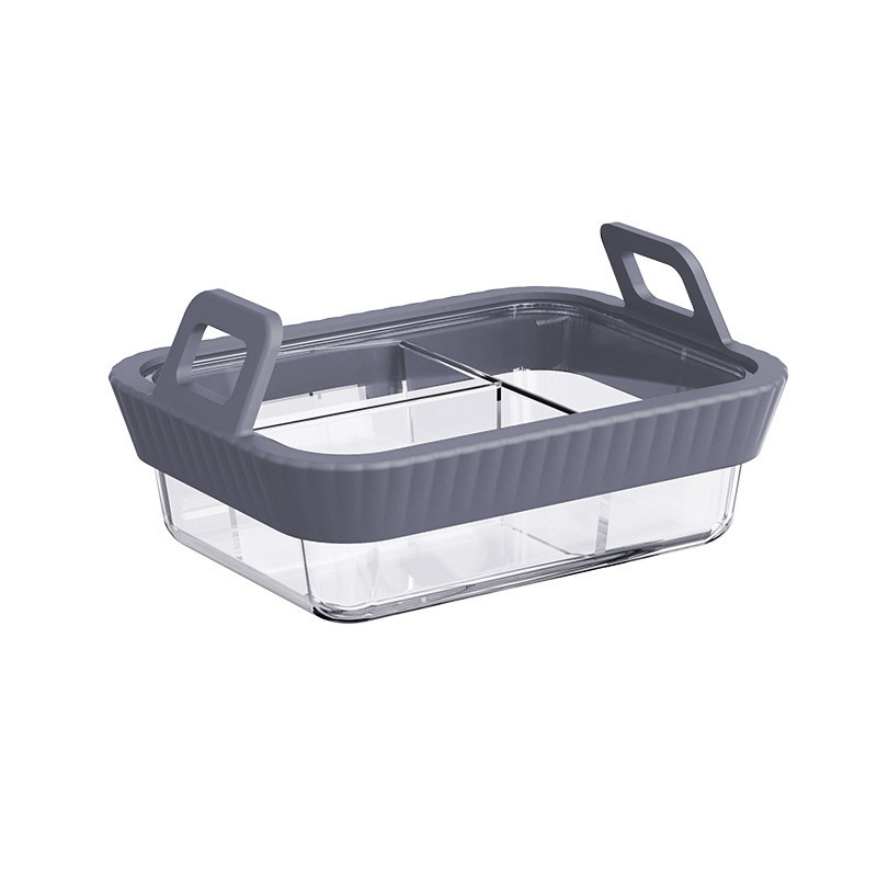 Tavă din oțel inoxidabil cu mâner din silicon pentru air fryer, protecție anti-arsuri — set de accesorii pentru grill