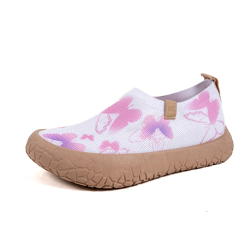 Női vastag talpú cipő rejtett magasságemeléssel, tavaszi puha talpú sportos–szabadidős slip-on cipő, széles, csúszásmentes