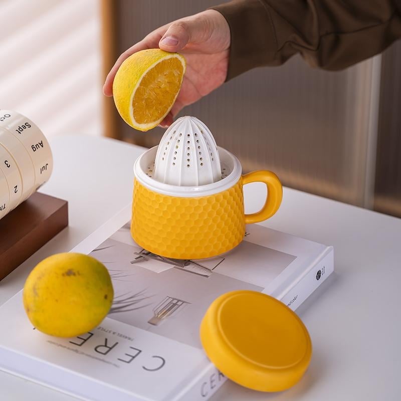 Presă de suc ceramică, fără vopsea, dispozitiv portabil pentru stoarcerea lămâilor, mic storcător manual