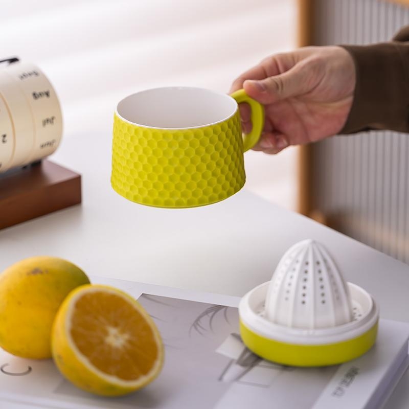 Presă de suc ceramică, fără vopsea, dispozitiv portabil pentru stoarcerea lămâilor, mic storcător manual