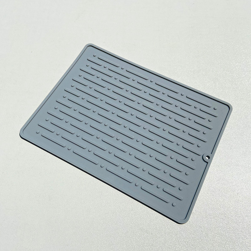 Covoraș de bucătărie din silicon, pentru scurgere, mare, antiderapant, izolant termic, pentru tocătoare și oale