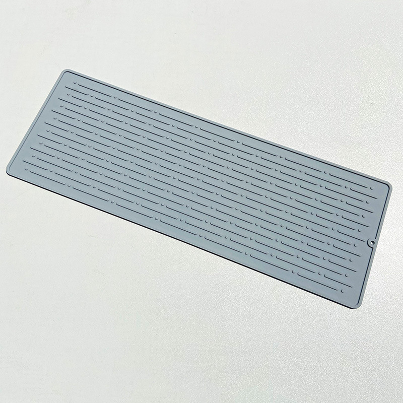 Covoraș de bucătărie din silicon, pentru scurgere, mare, antiderapant, izolant termic, pentru tocătoare și oale
