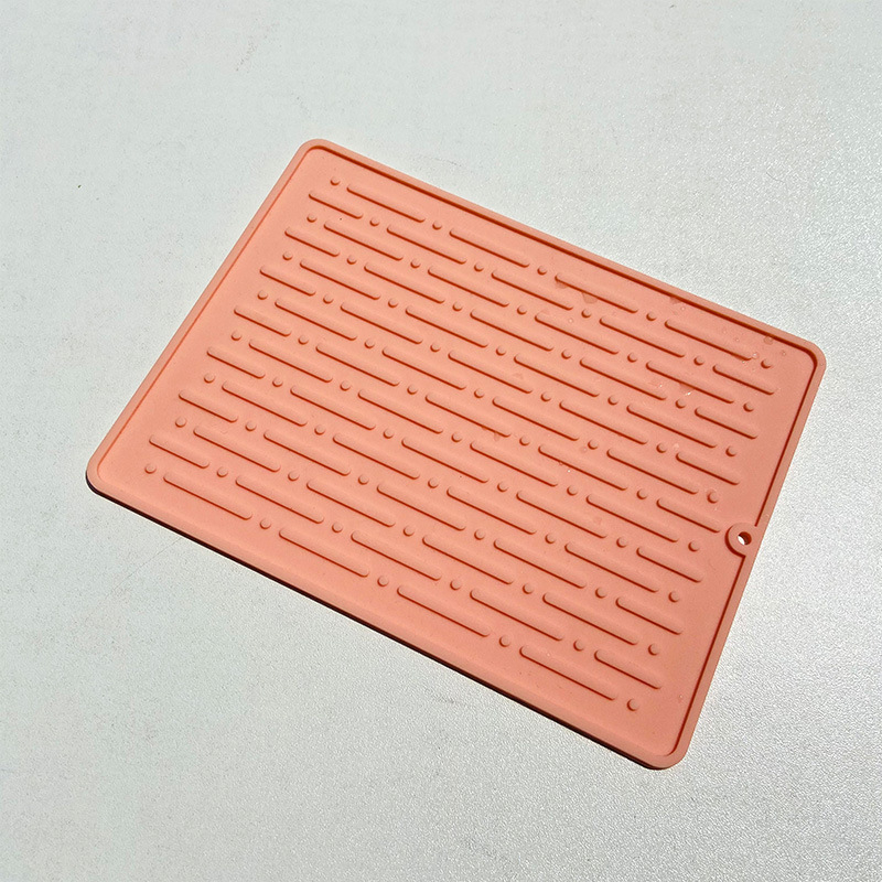 Covoraș de bucătărie din silicon, pentru scurgere, mare, antiderapant, izolant termic, pentru tocătoare și oale