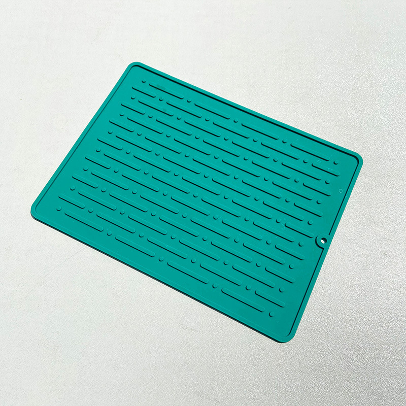 Covoraș de bucătărie din silicon, pentru scurgere, mare, antiderapant, izolant termic, pentru tocătoare și oale