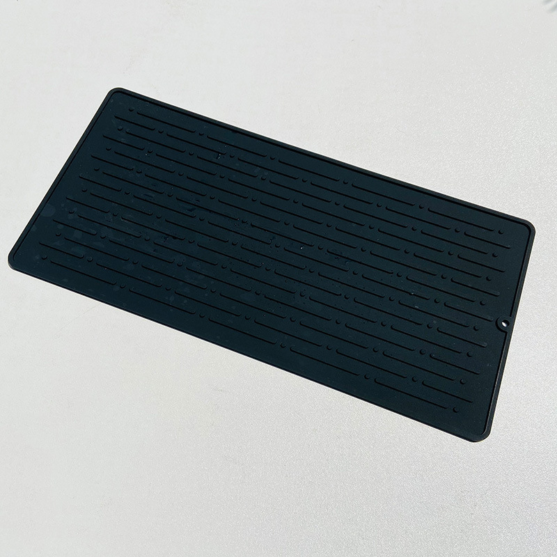 Covoraș de bucătărie din silicon, pentru scurgere, mare, antiderapant, izolant termic, pentru tocătoare și oale