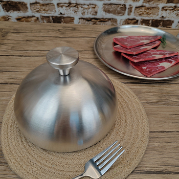 Capac rotund din oțel inoxidabil pentru alimente, rezistent la ulei, potrivit pentru teppanyaki/grill, hoteluri și restaurante