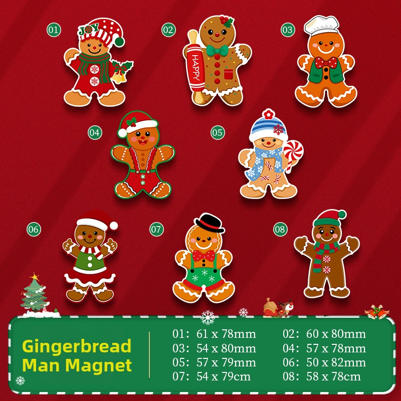 Magneti de frigider 3D, Crăciun 2026 – Moș Crăciun, brad și ren, accesorii magnetice decorative