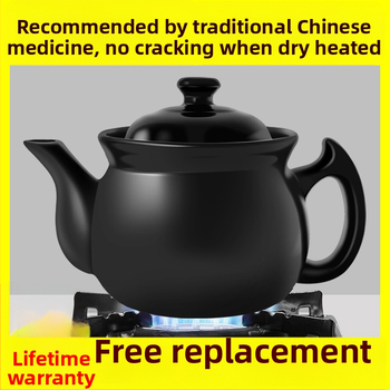 Oală ceramică tradițională pentru decoctarea plantelor, utilizare în casă, protecție împotriva uscării, oală pentru medicina tradițională chineză, compatibilă cu aragazul cu gaz, stil vintage, estetică înaltă